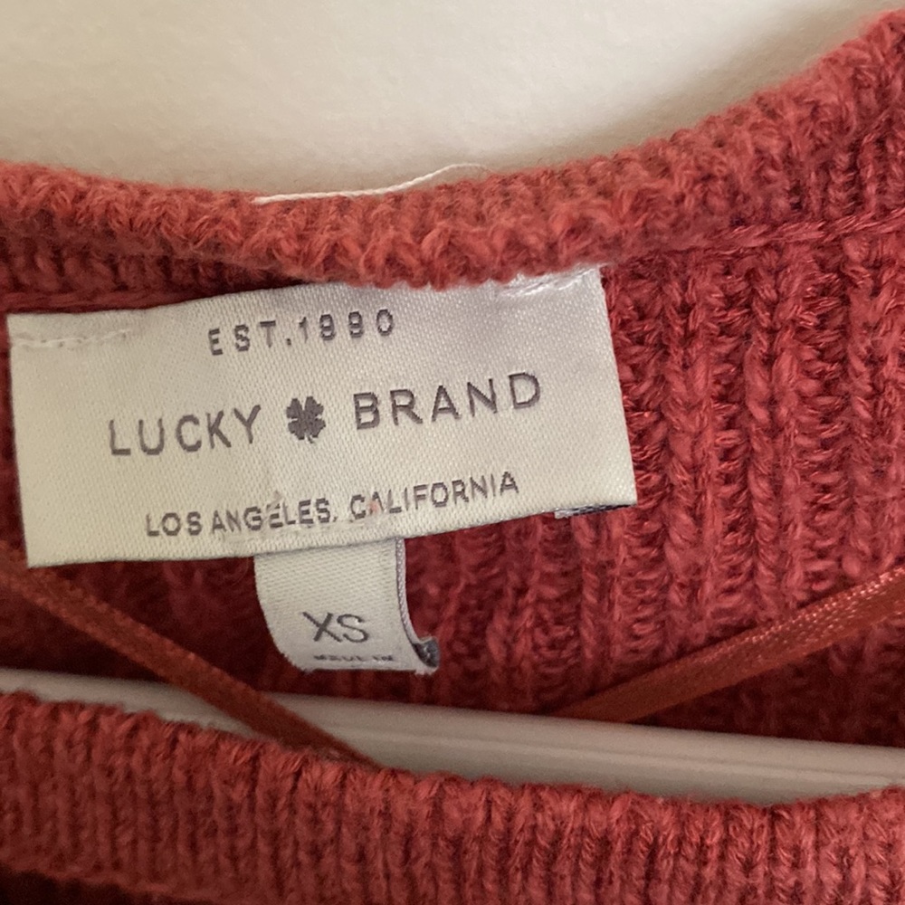 Rust Color Lucky Brand Sweater - Picture 4 of 5